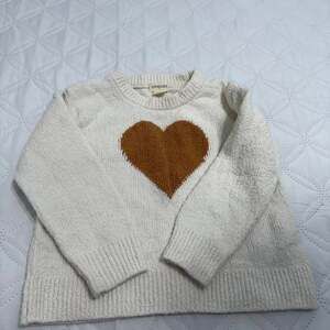 crewcuts by J.Crew Cream Knit Heart Sweater
